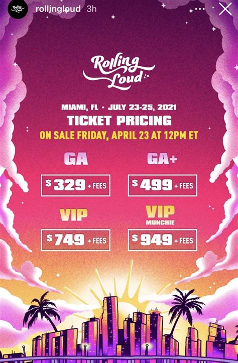 Rolling Loud Toronto Ticket Prices